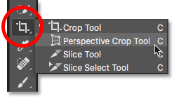 آموزش Perspective Crop Tool در فتوشاپ
