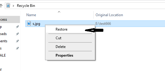 بازیابی فایل در ویندوز 10